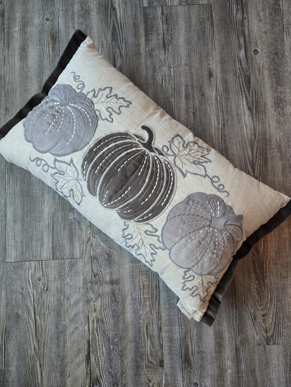 Fall Pumpkin Loving Kindness Decorative Pillow - Sparkle Neutral